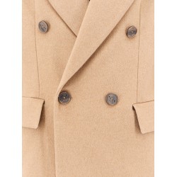 Cashmere coat with satin lining