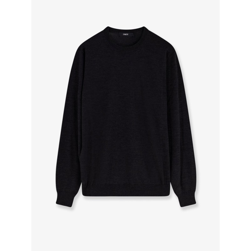 Superfine merino wool, silk and cashmere sweater