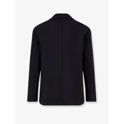 Trani double-breasted wool blend coat