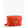 Matelassé leather shoulder bag with iconic love birds buckle