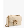 Matelassé leather shoulder bag with love birds buckle