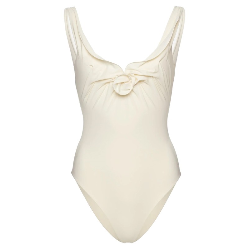 SWIMSUIT WITH FLOWER DETAIL