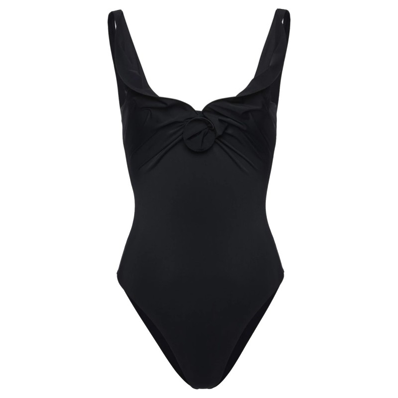 SWIMSUIT WITH FLOWER DETAIL