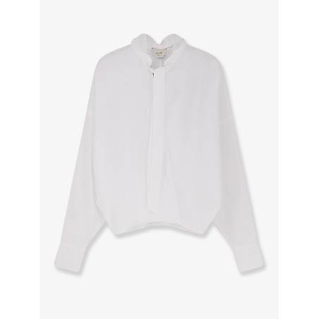 Cotton shirt with bow