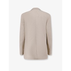 Viscose and linen blazer