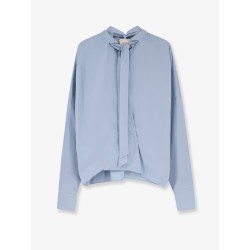 Cotton shirt with bow