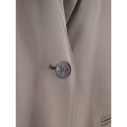 Single-breasted satin blazer