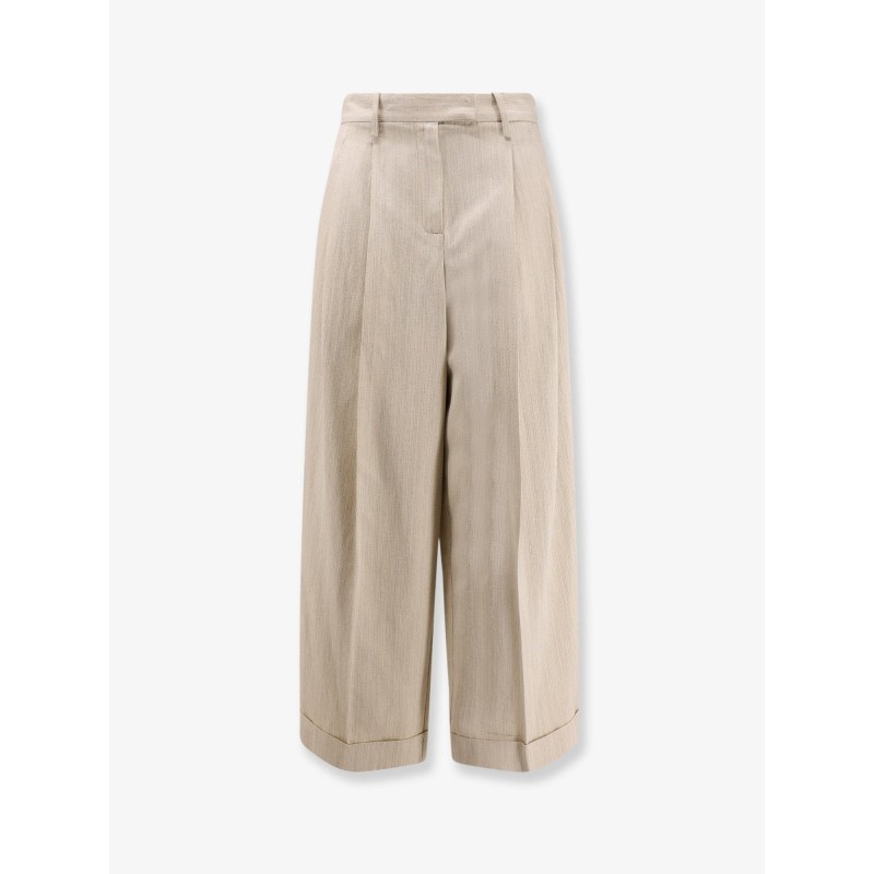 Sartorial viscose and linen trousers