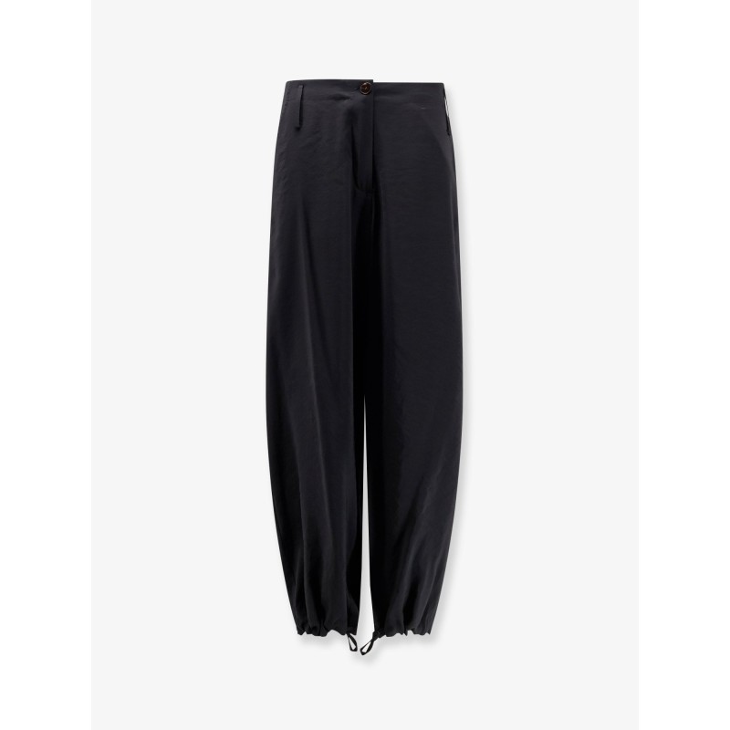 Modal trousers with drawstring detail