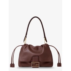 Mamma Baguette Medium leather crossbody bag