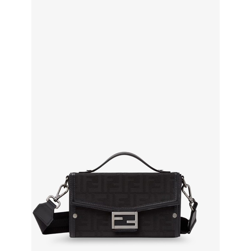 Baguette Soft Trunk FF fabric crossbody bag