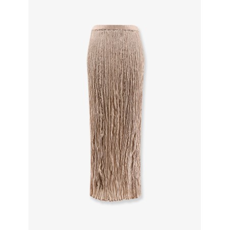 Wrinkled viscose skirt