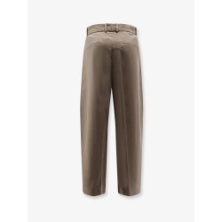 Oversized wool blend trousers