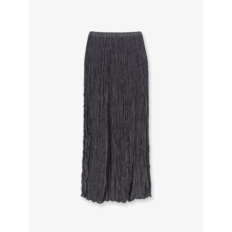 Wrinkled viscose skirt