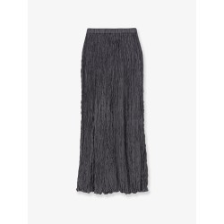 Wrinkled viscose skirt