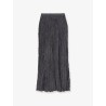 Wrinkled viscose skirt