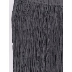 Wrinkled viscose skirt