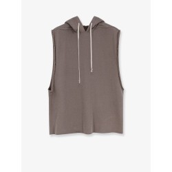 Sleeveless organic cotton sweatshirt