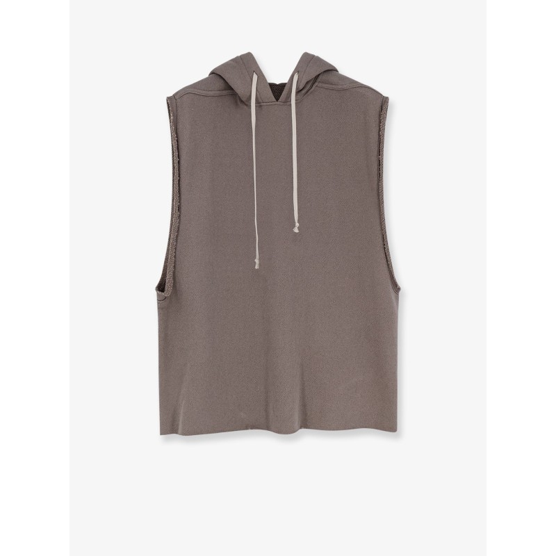 Sleeveless organic cotton sweatshirt