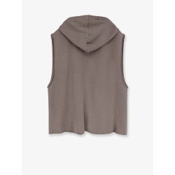 Sleeveless organic cotton sweatshirt