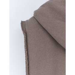 Sleeveless organic cotton sweatshirt