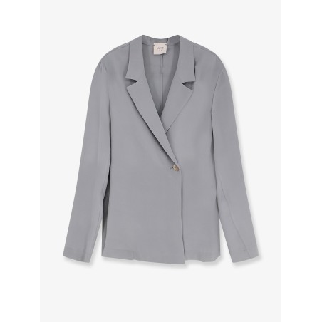 Loose silk blazer