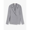 Loose silk blazer