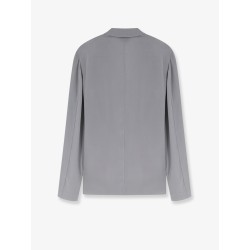 Loose silk blazer
