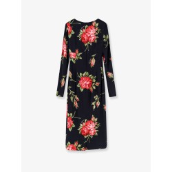 Viscose dress with iconic print