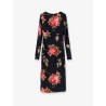 Viscose dress with iconic print