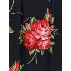 Viscose dress with iconic print