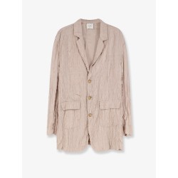 Wrinkled viscose blazer