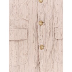 Wrinkled viscose blazer