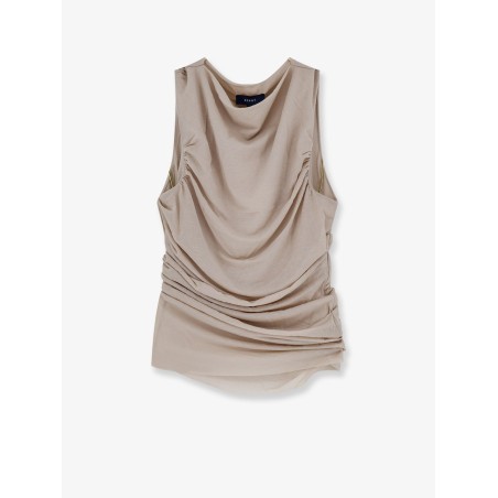 Irina extra-fine cotton crêpe top