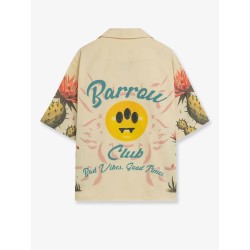 Cotton shirt with cactus print