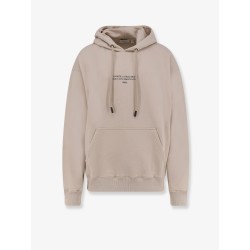 Cotton sweatshirt with frontal logo print