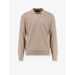 Silk sweater with all-over processing