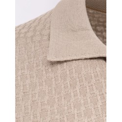 Silk sweater with all-over processing