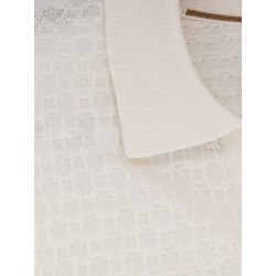 Silk sweater with processing all-over