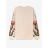Cotton sweatshirt with cactus print