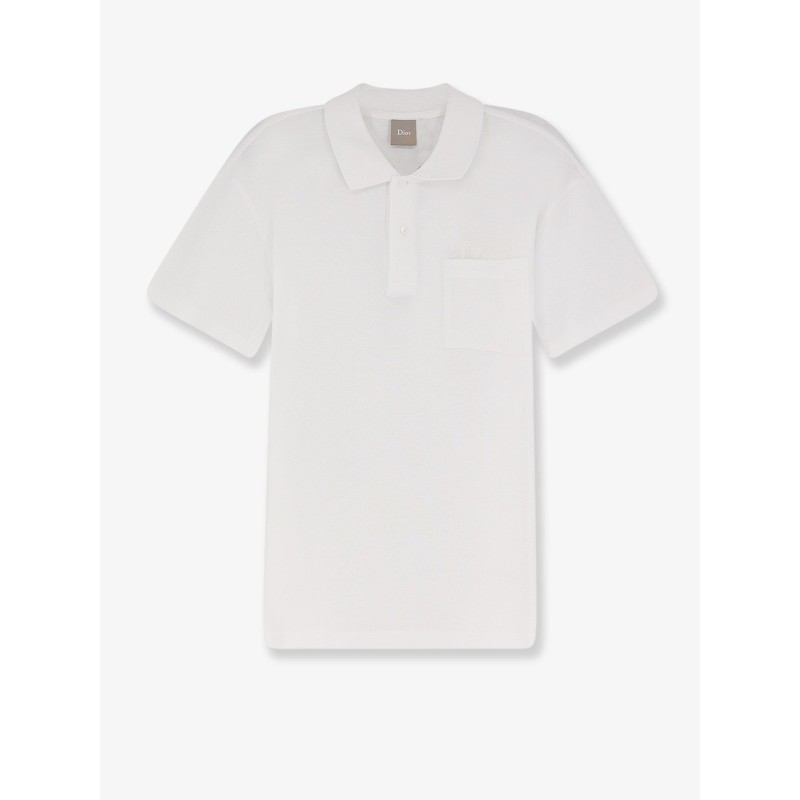 Cotton polo shirt with embroidered logo