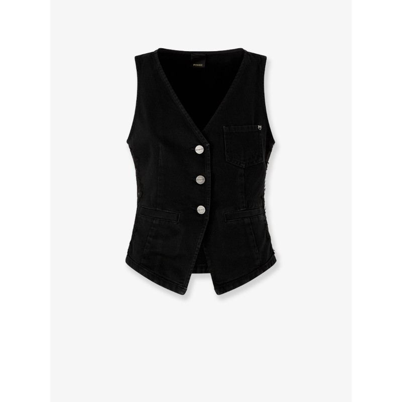 Gardener cotton vest with laces profiles