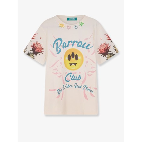 Cotton t-shirt with frontal logo print