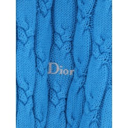 Cotton sweater with braided processing