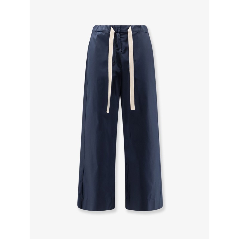 Smmargento distressed cotton trousers