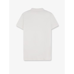 Cotton polo shirt with frontal embroidered logo