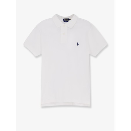 Cotton polo shirt with embroidered logo