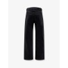 Straight fit black denim trousers