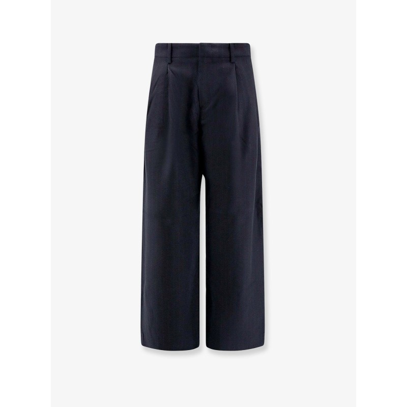 Loose fit cotton trousers