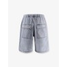 Light-washed denim bermuda shorts